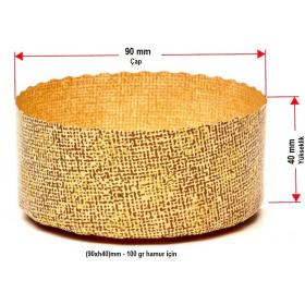 Muffin (Kek) Kalıbı - Ebat:(Ø9xh4)cm - 20 adet fiyatıdır.